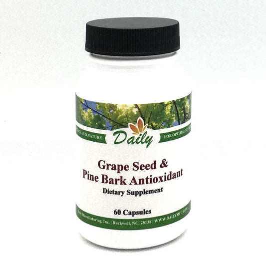 Daily Manufacturing Grape Seed & Pine Bark Extracts (OPC & Citrus Bioflavonoids) Capsule, 1 Count