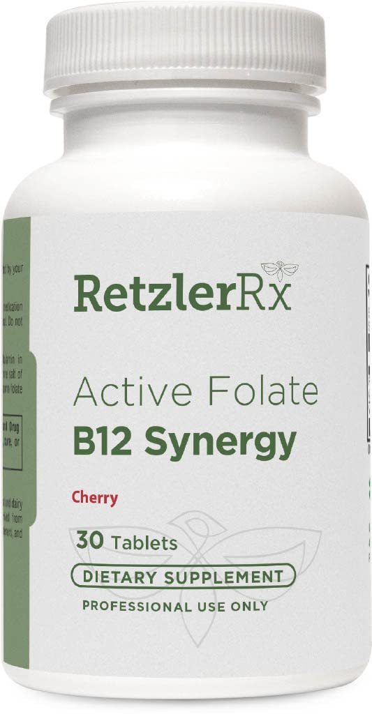 HormoneSynergy RetzlerRx Active Folate B12 Synergy Tablets, 30 Count