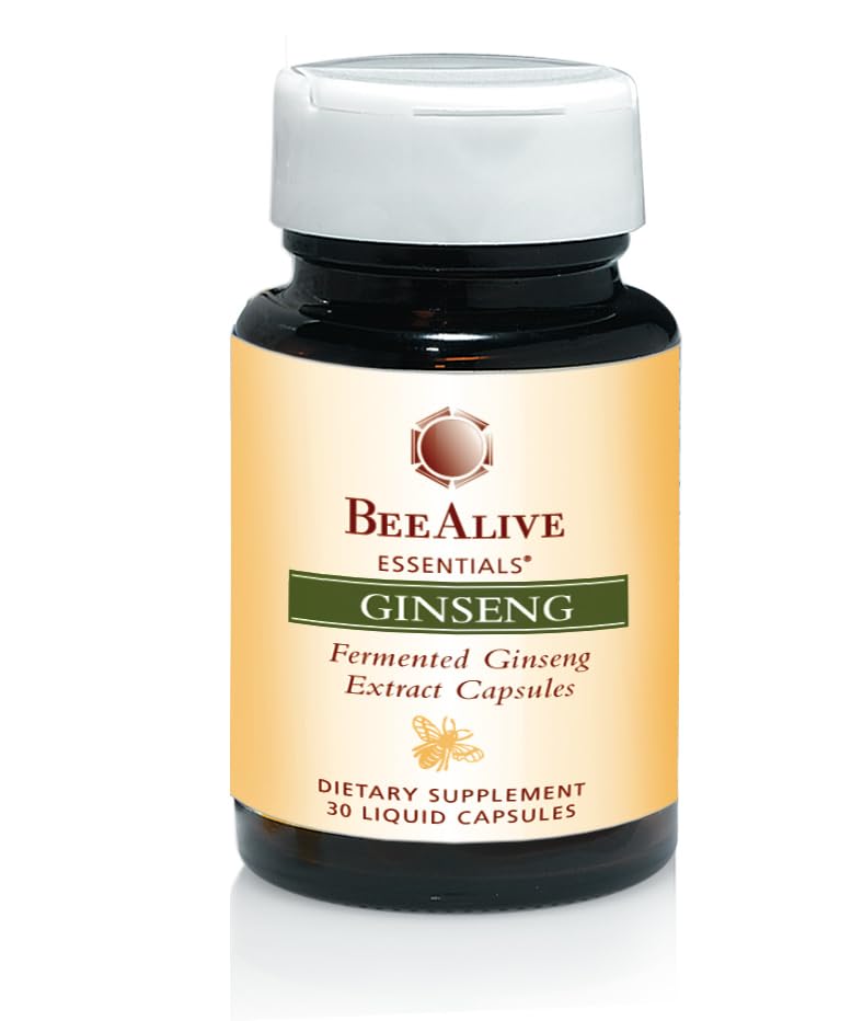 BeeAlive Fermented Ginseng Extract Capsules 30 Count