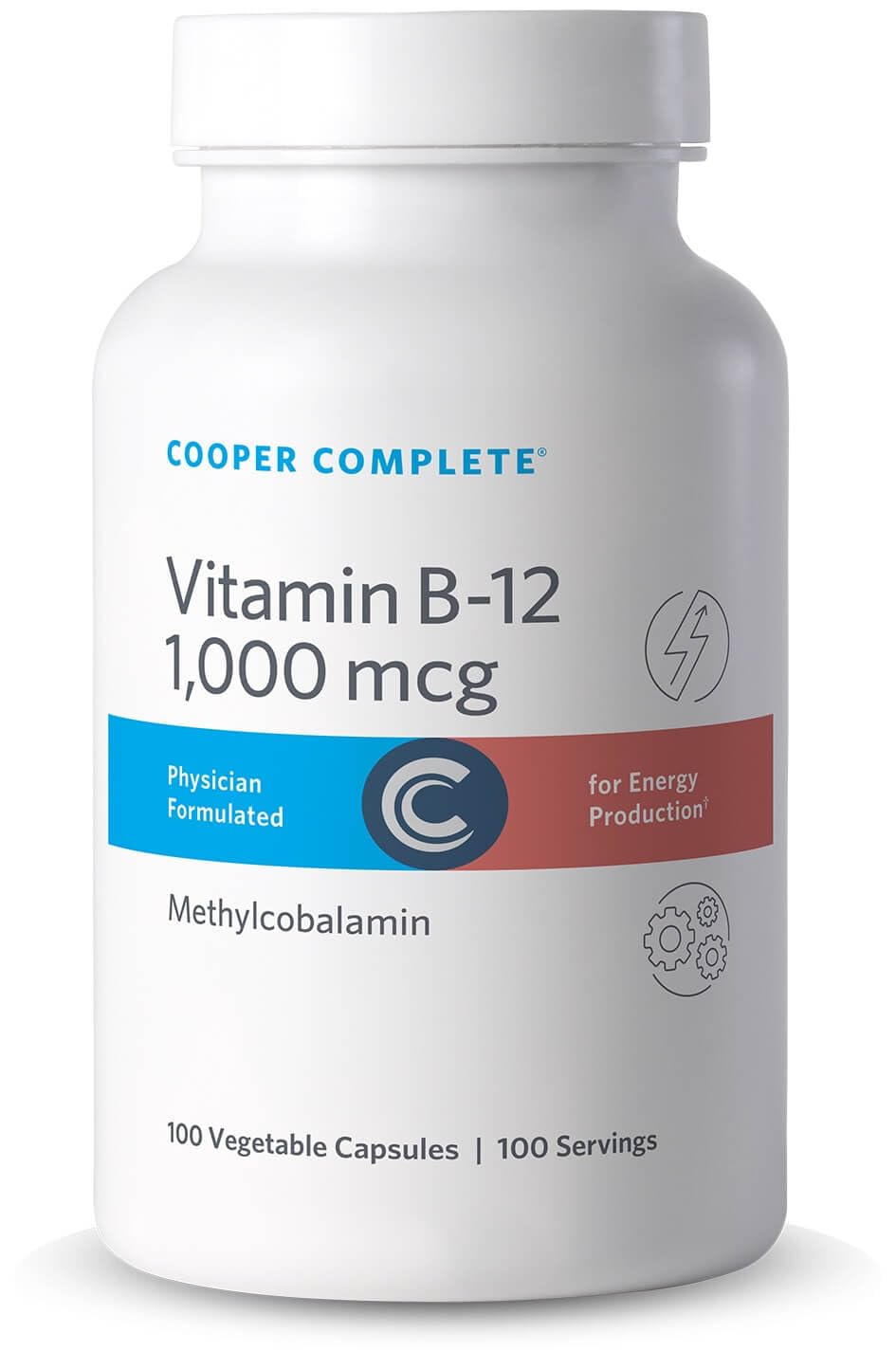 Cooper Complete Vitamin B12 1000 mcg Methylcobalamin Capsules 120