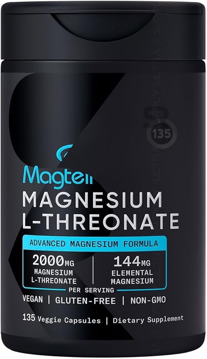 Generic Magnesium L-Threonate 2000mg Veggie Capsules, 135 Count