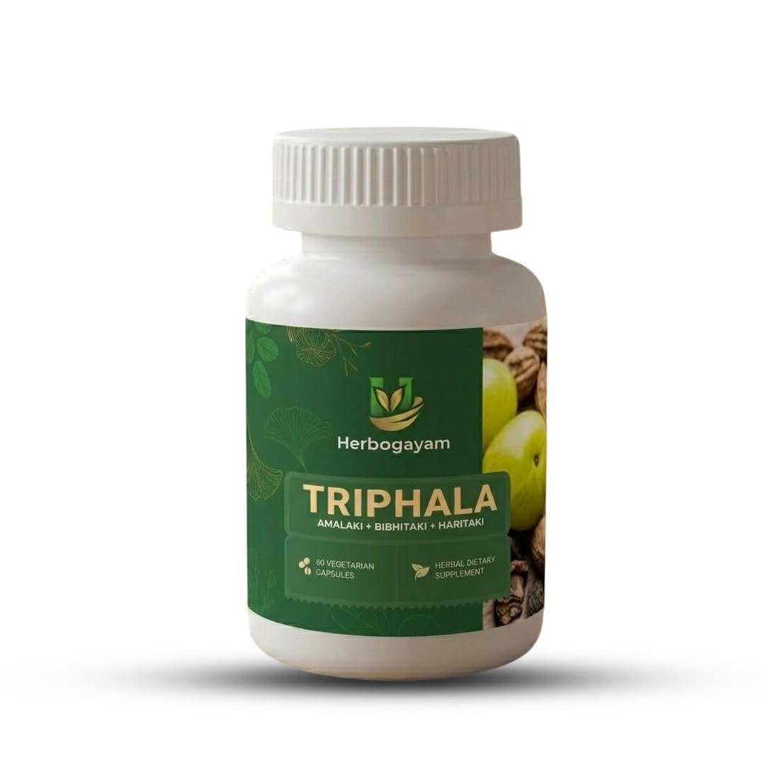Herbogayam Triphala Capsules 500mg, 60 Capsules