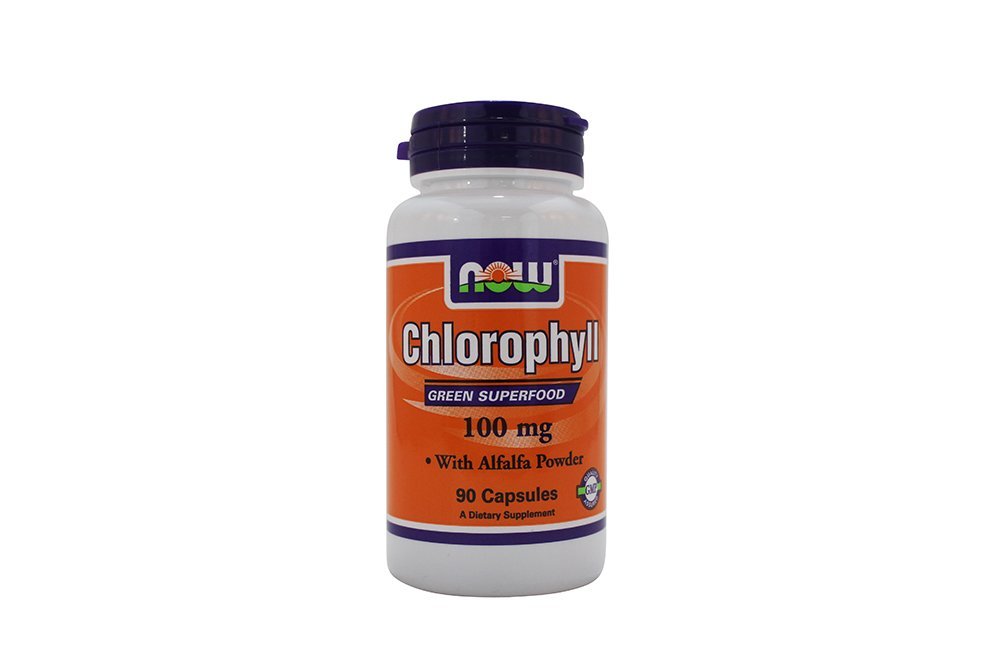NOW Foods Chlorophyll 100 mg Capsules, 90 Count
