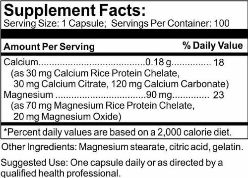Time Laboratories Ultra Cal Mag Chelate Capsules, 1 Count