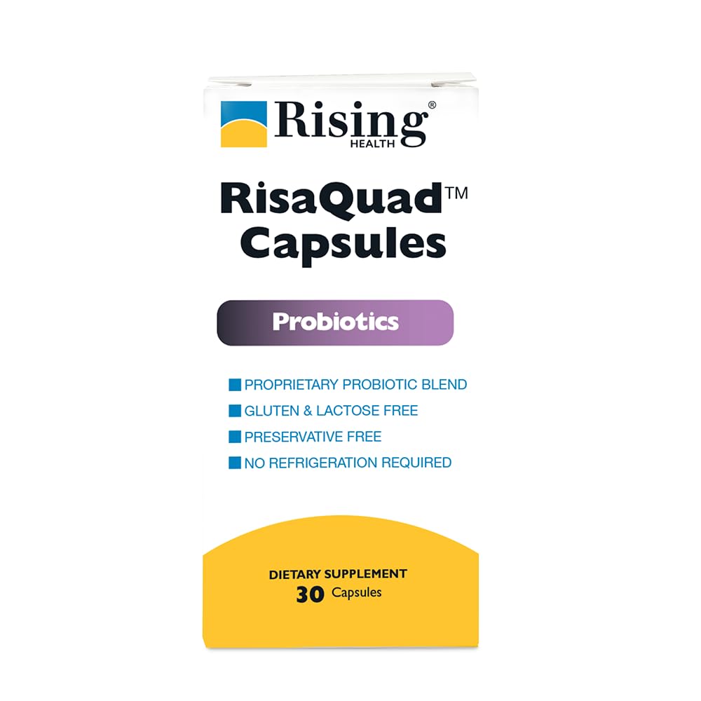 Rising Risaquad 230mg Probiotic Dietary Supplement Capsules, 30 Count