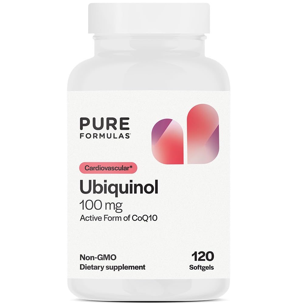 PureFormulas Ubiquinol CoQ10 Softgels 120 Count