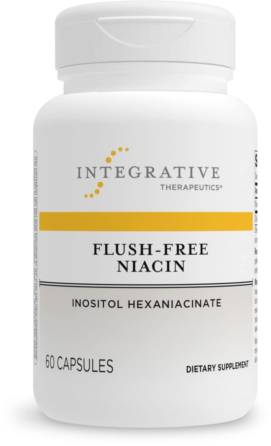 Integrative Therapeutics Flush-Free Niacin Capsules, 60 Count