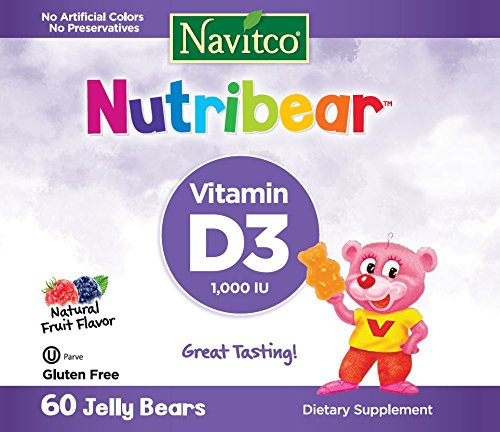 Navitco NutriBear Vitamin D3 1000 IU Capsule, 60 Capsules