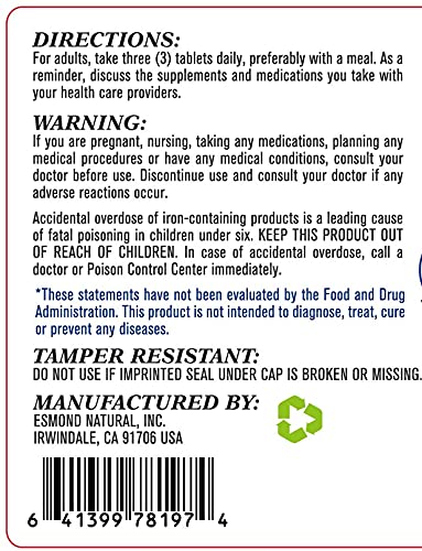 Esmond Natural Hair, Skin & Nails Tablets, 60 Tablets