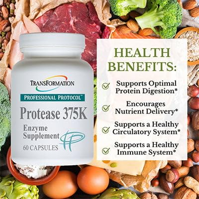 TRANSFORMATION Protease 375K Enzyme Blend Supplement Capsule, 120 Count