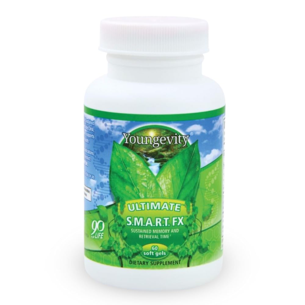 Youngevity S.M.A.R.T. FX Nootropic Super DHA, EPA, & Rosemary Oil for Brain, Memory, & Focus Supplement - Cognitive - Concentration Soft Gels 60