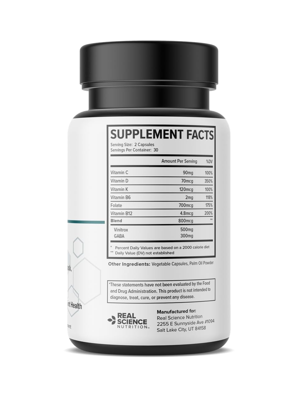 Real Science Nutrition Sciatix Miracle Nitric Oxide Capsule, 60 Capsules
