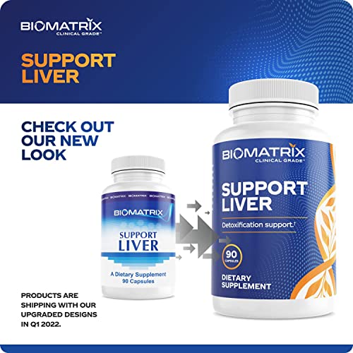 BioMatrix Liver Cleanse Detox & Repair, Artichoke Extract Liver Health Formula, Liver Supplement with Milk Thistle, Taurine, Methionine - Capsule, 90 Count