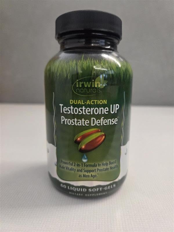 Irwin Naturals Dual-Action Testosterone UP Prostate Defense Softgels 60 Count