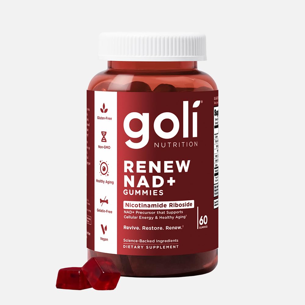 Goli Renew NAD+ Gummies, 60 Count