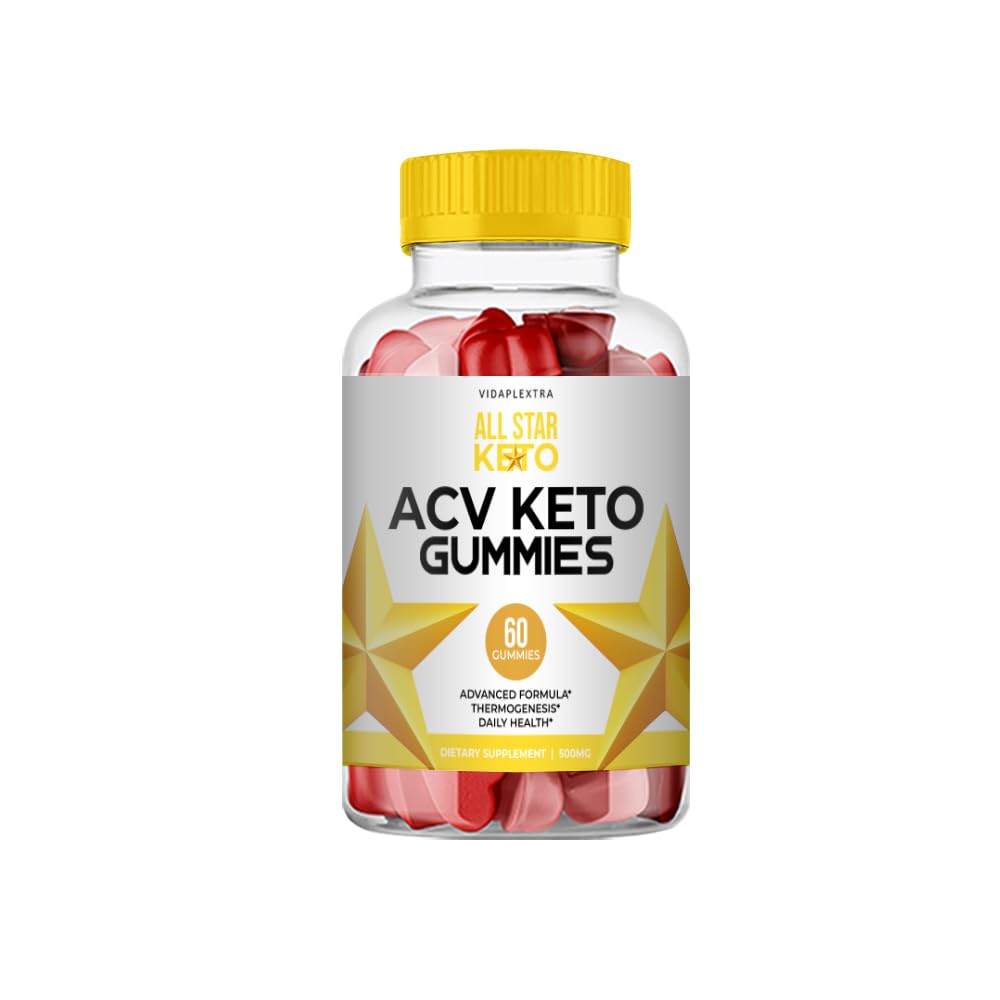 VIDAPLEXTRA All Star Keto ACV Gummies, 60 Count