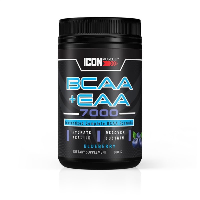 Icon Muscle BCAA + EAA Essential Amino Acids Powder, 1 Ounce