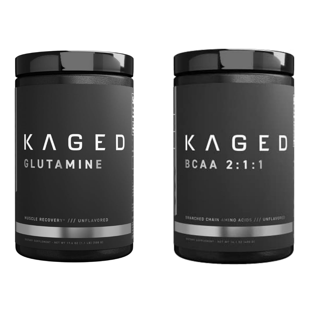 Kaged BCAA and L-Glutamine Powder Bundle 31.75