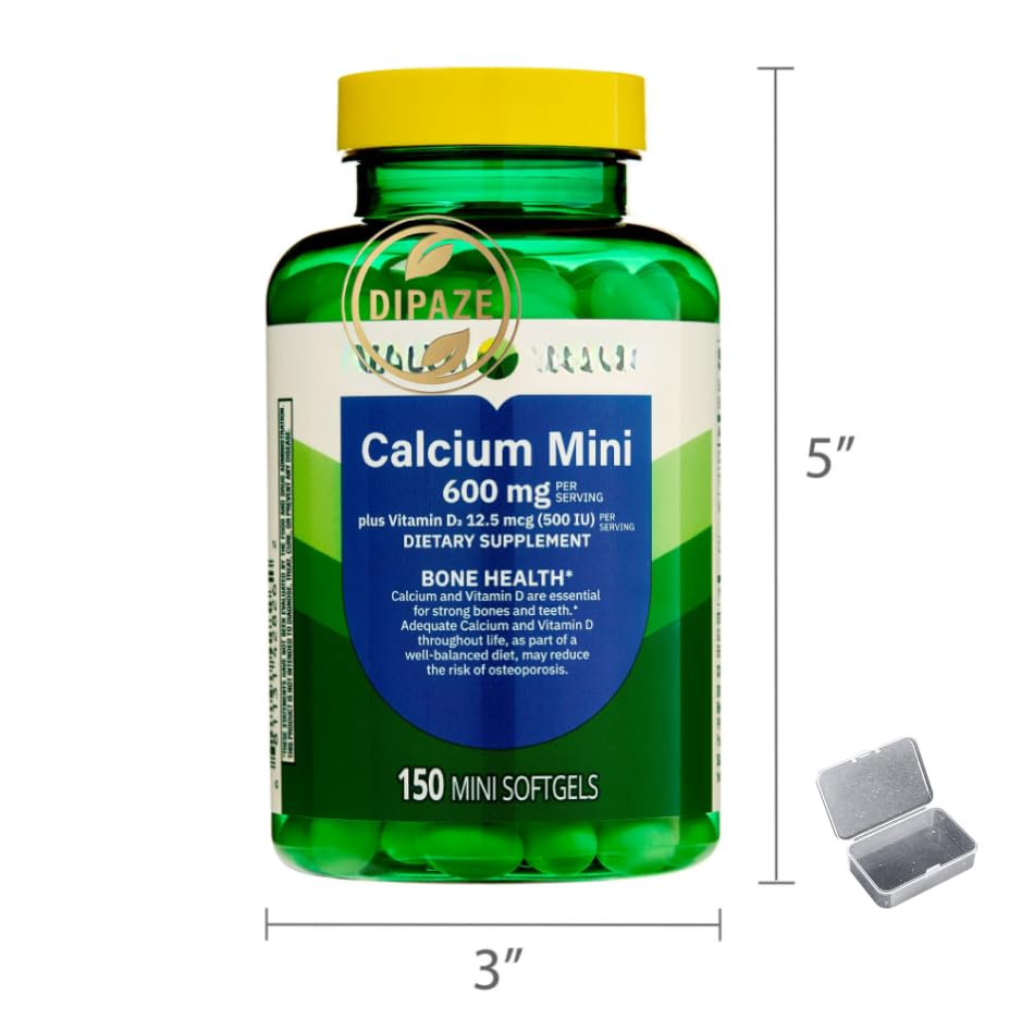 Generic Calcium Plus with Vitamin D3 600 mg Softgels, 150 Softgels