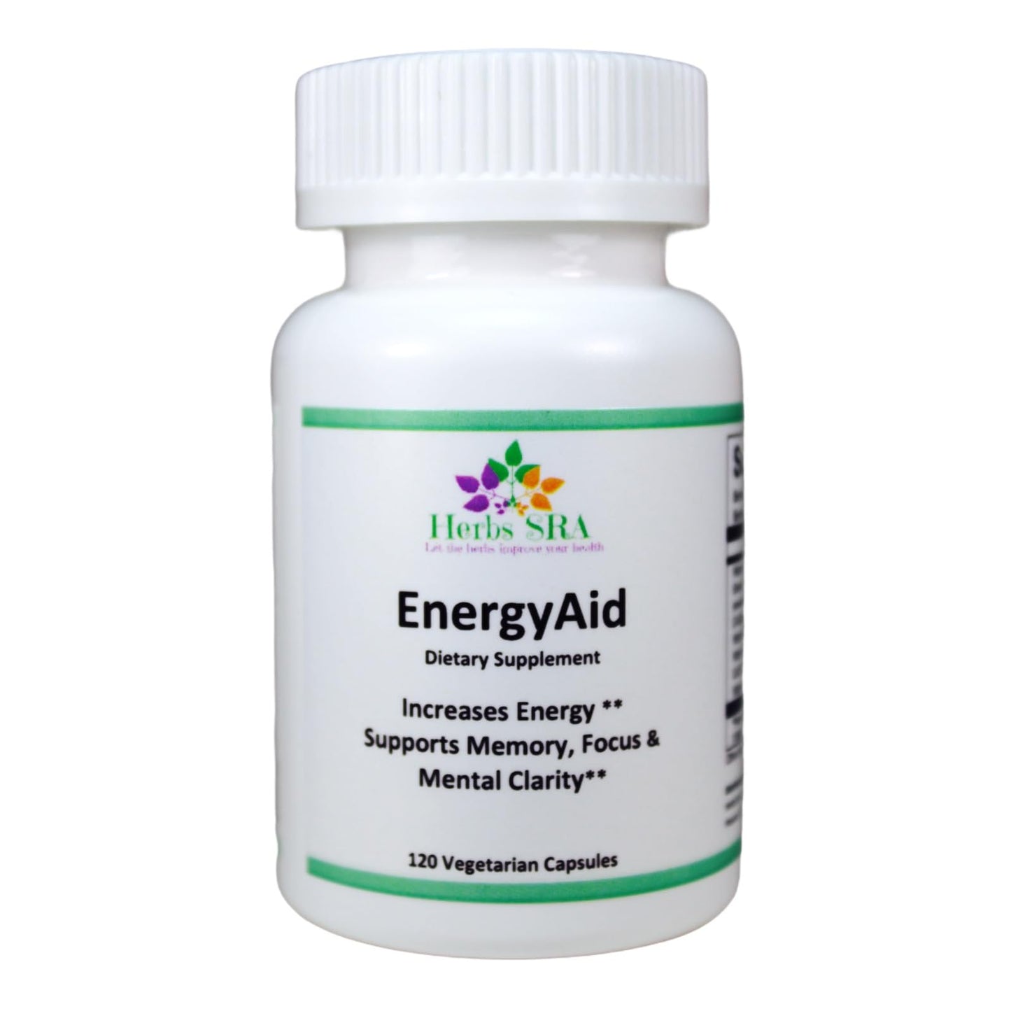 Herbs SRA ENERGYAID Antioxidant Energy Support Supplement with Vitamin B6, Green Tea & CoQ10 – Capsules, 120 Count