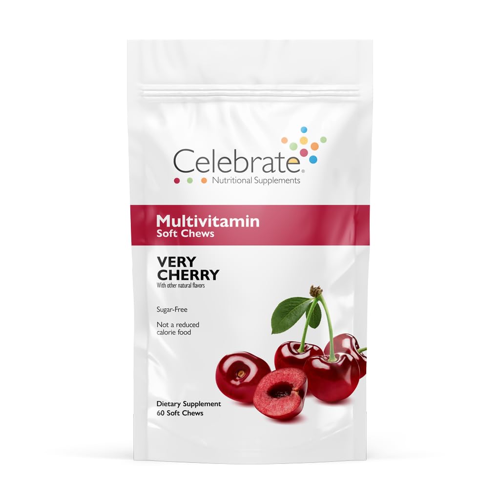 Celebrate Bariatric Supplements Bariatric Multivitamin Soft Chews Gummy 60 Count