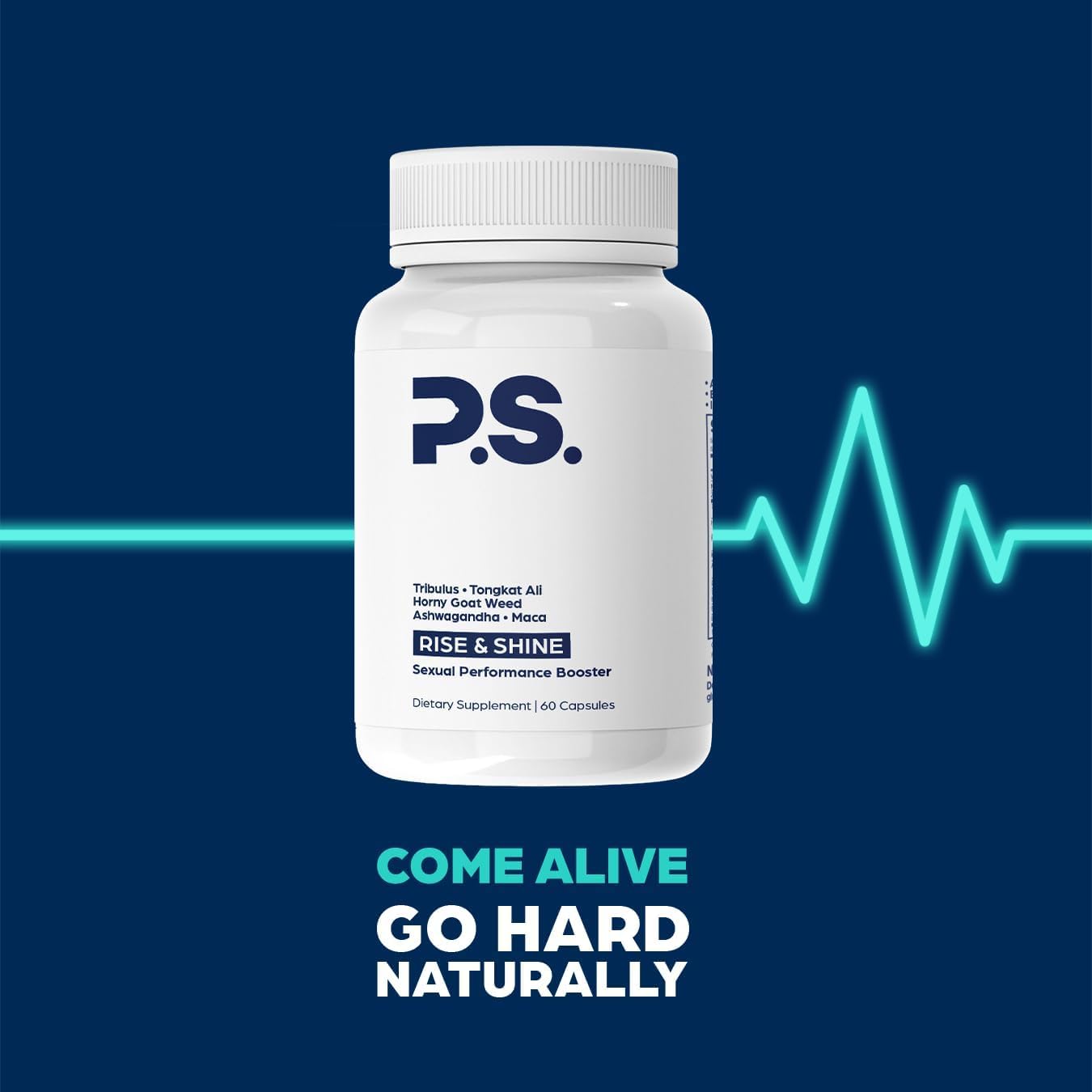 PS Natural Testosterone Booster for Men Capsules 120