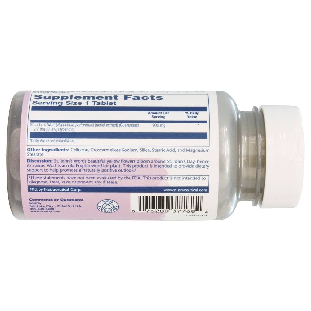 Solaray St. John's Wort Tablets 1 Tablet