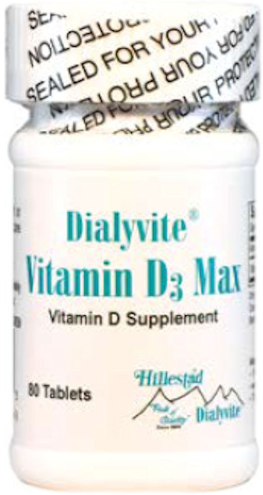Dialyvite Vitamin D3 Max 50,000 IU Tablets 80