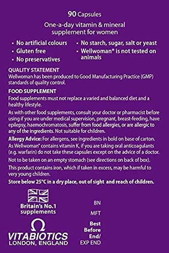 Wellwoman Vitabiotics Wellwoman Tablet, 90 Tablets