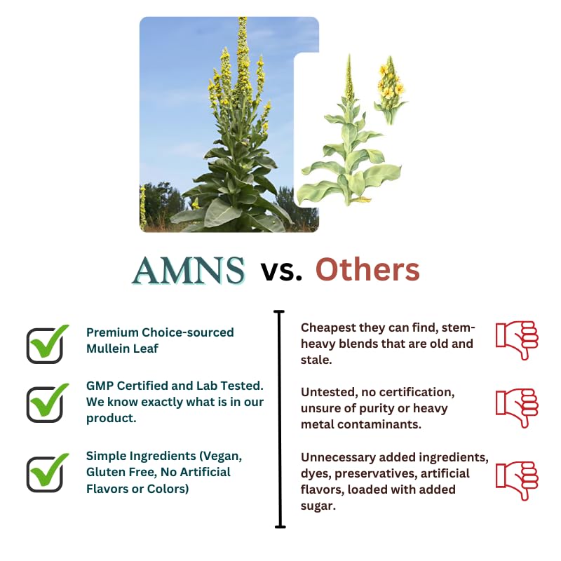 AMNS Mullein Gummies for Lungs 30 Count