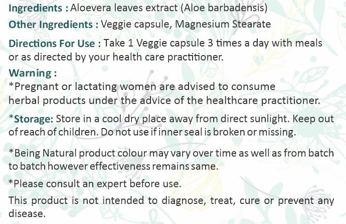 AYURFOREST Aloe Vera Capsules 120
