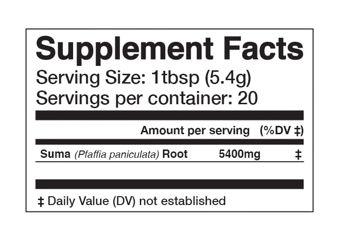 Anima Mundi Apothecary Suma Brazilian Ginseng Root Powder, Powder, 4 oz