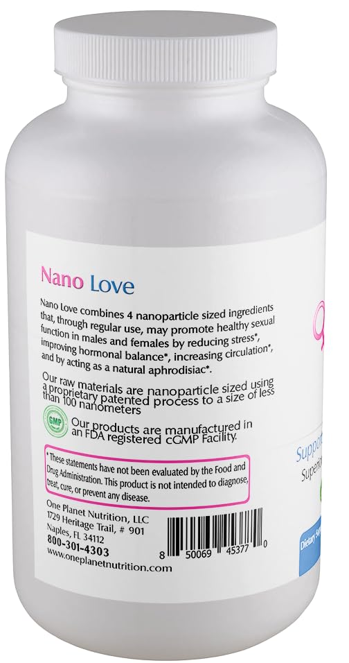 One Planet Nutrition Nano Love 500 mg Capsule, 120 Count