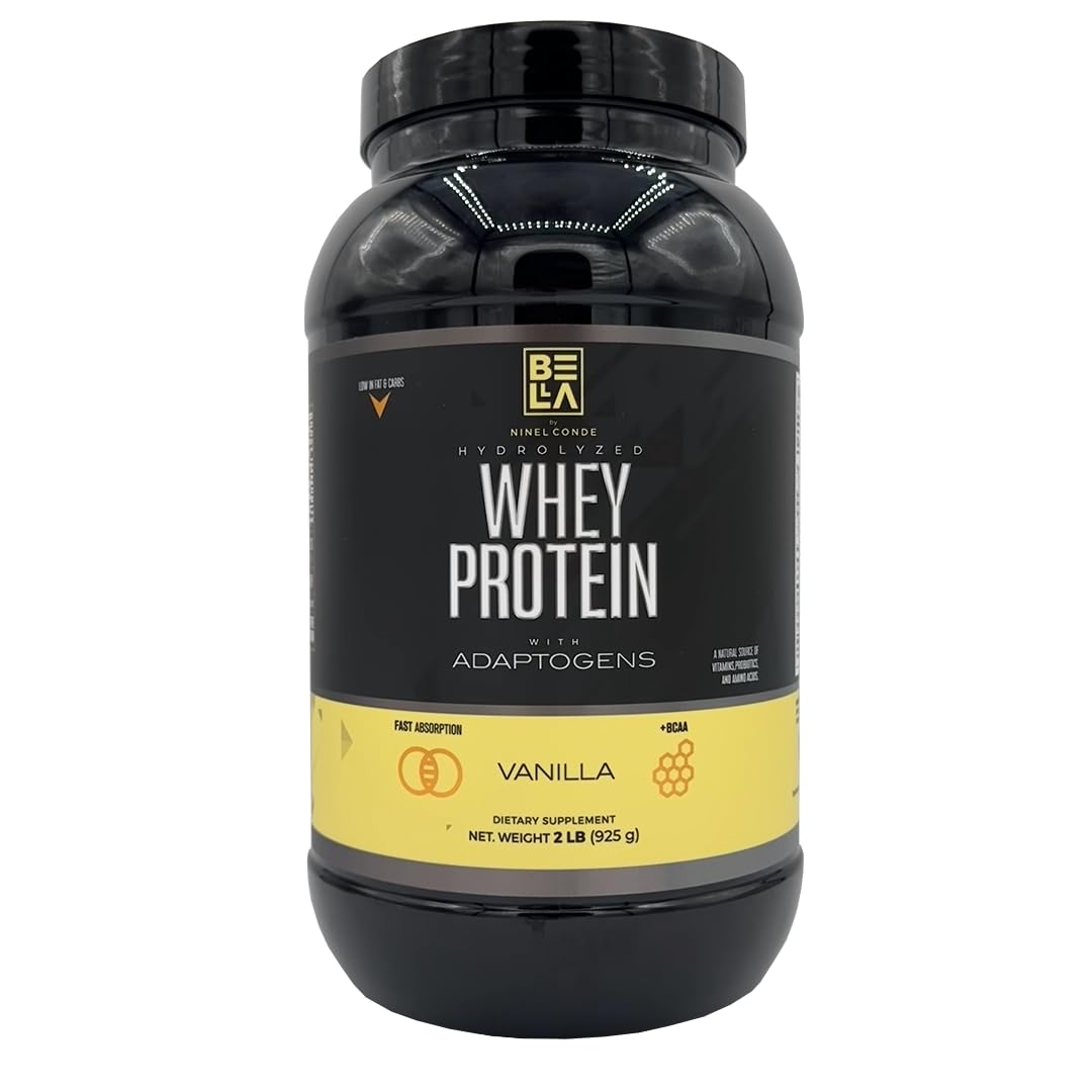 NINEL CONDE Hydrolyzed Whey Protein with Adaptogens Powder, 32.42 oz