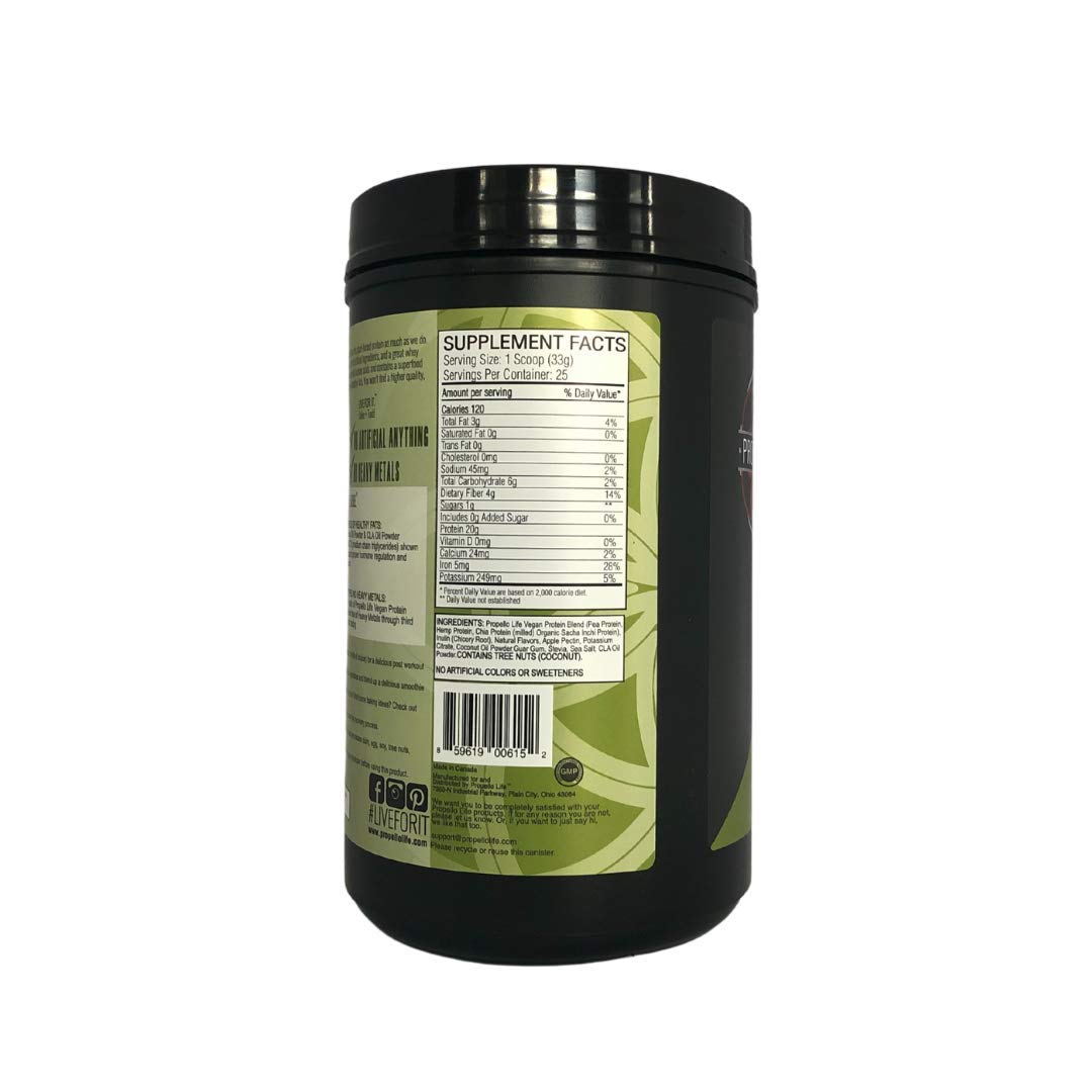 Propello Life Vegan Protein Powder Spiced Vanilla, 25 Servings