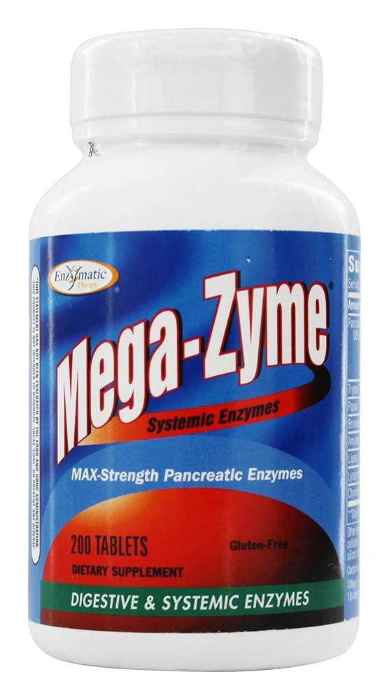Enzymatic Therapy Mega-Zyme 200 Tablets