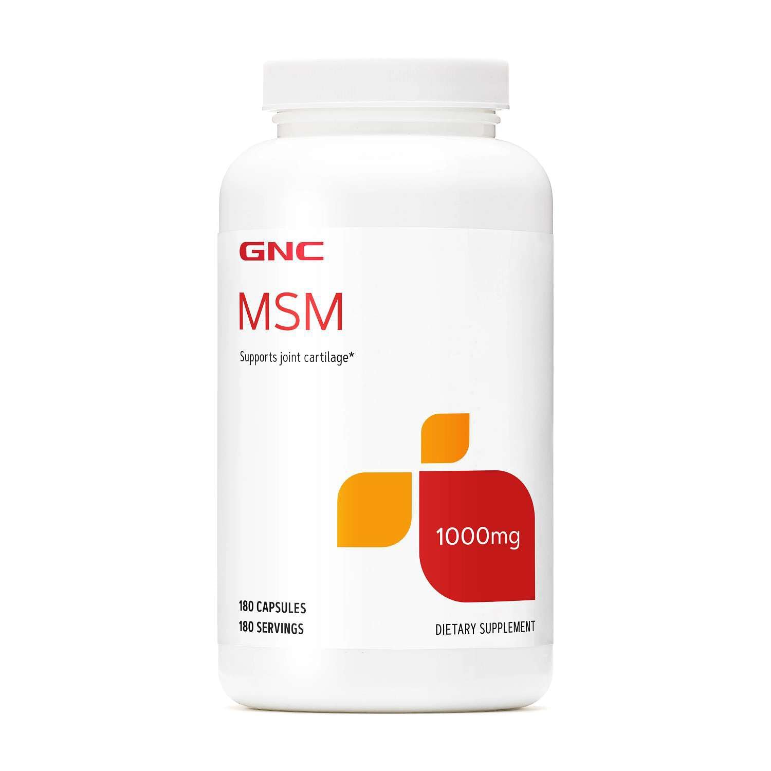 GNC MSM 1000mg Capsule, 180 Count