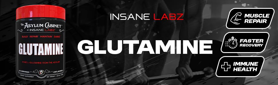 Insane Labz Glutamine Powder, 60 Servings