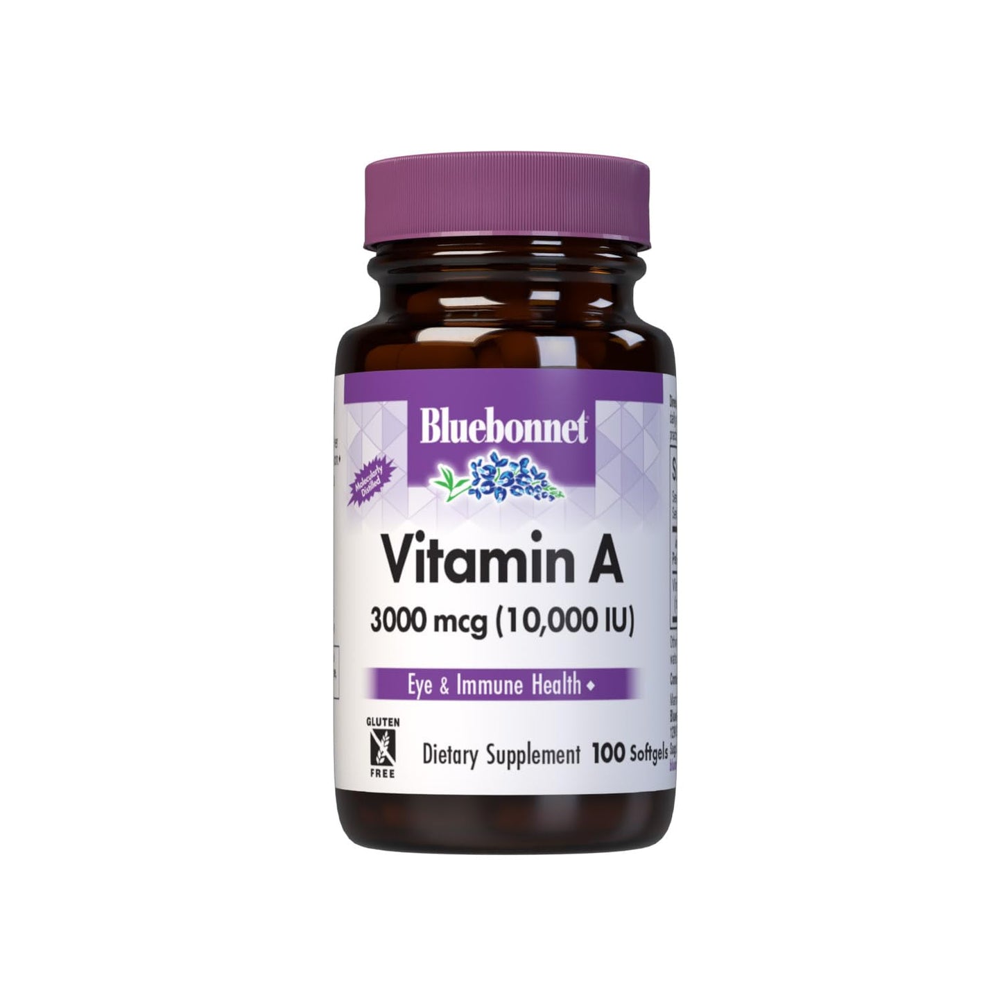 BlueBonnet Vitamin A 10,000 IU Softgels 100 Count
