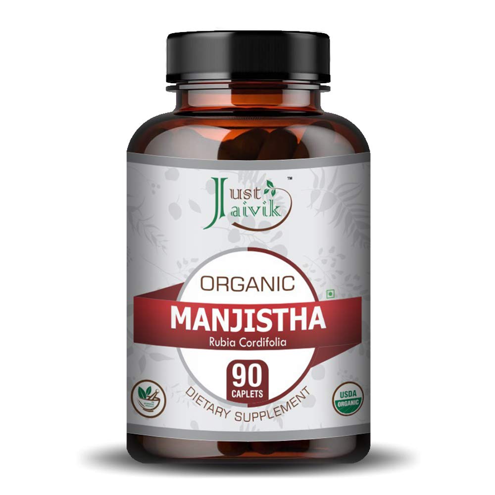 Just Jaivik Organic Manjistha Tablets, 90 Count