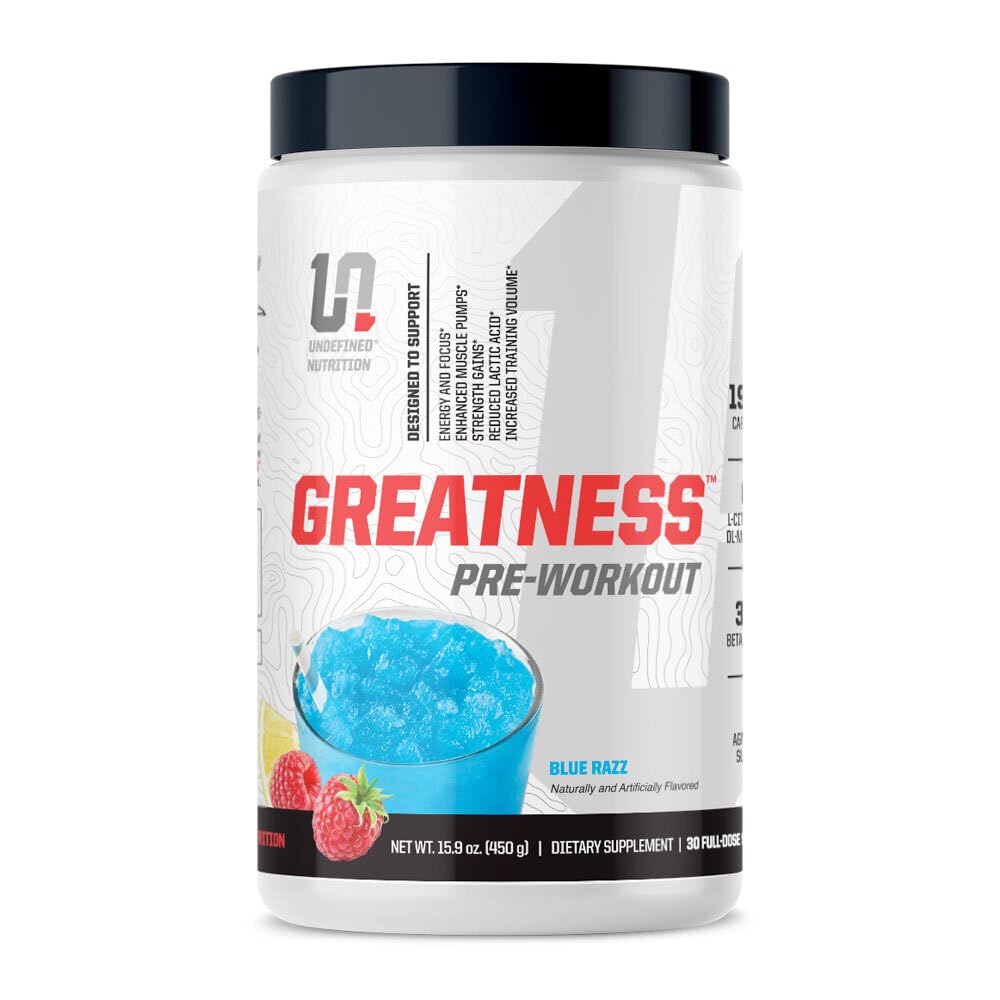 Undefined Nutrition Greatness Pre-Workout Powder 15.9 oz