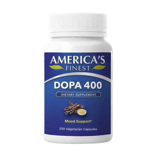 AFI AMERICA's FINEST INC Dopa 400 Mucuna Pruriens Extract 15% L-DOPA Dopamine Boosting Capsule 250