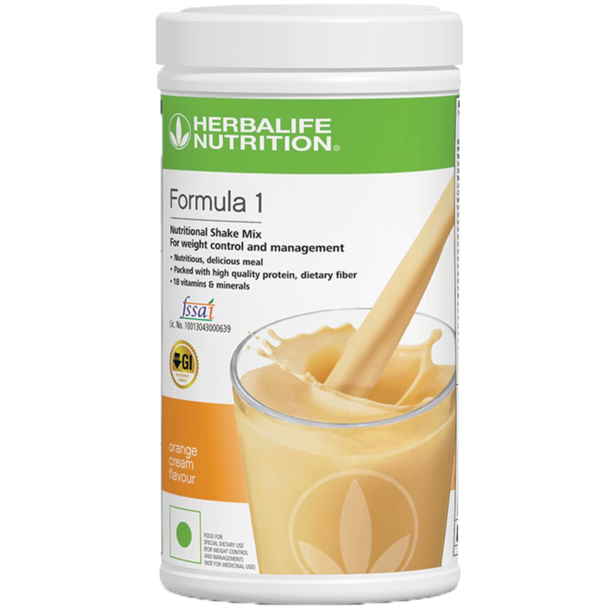 Herbalife Formula 1 Nutritional Shake Mix Powder Orange Cream 17.64 Ounce