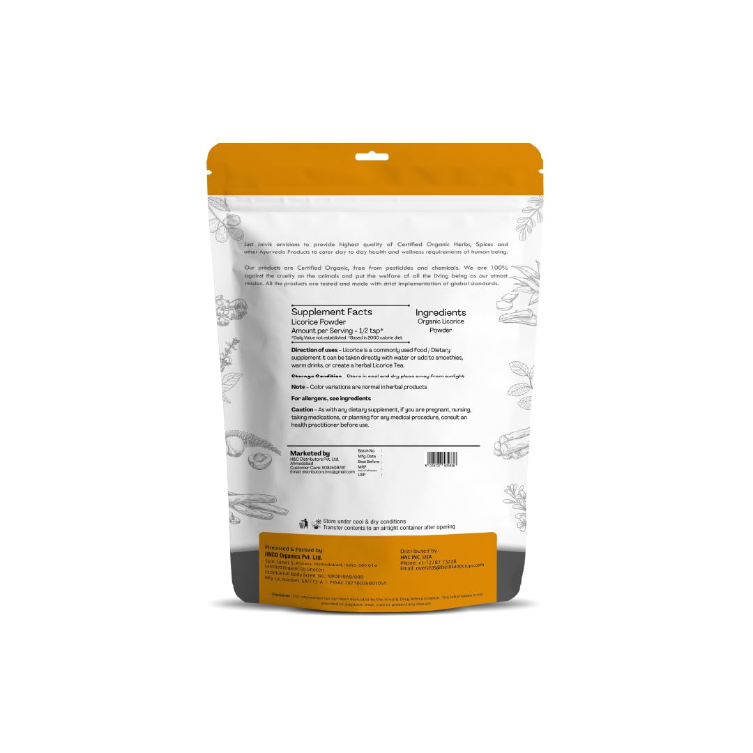 Just Jaivik Licorice Root Powder 8 oz