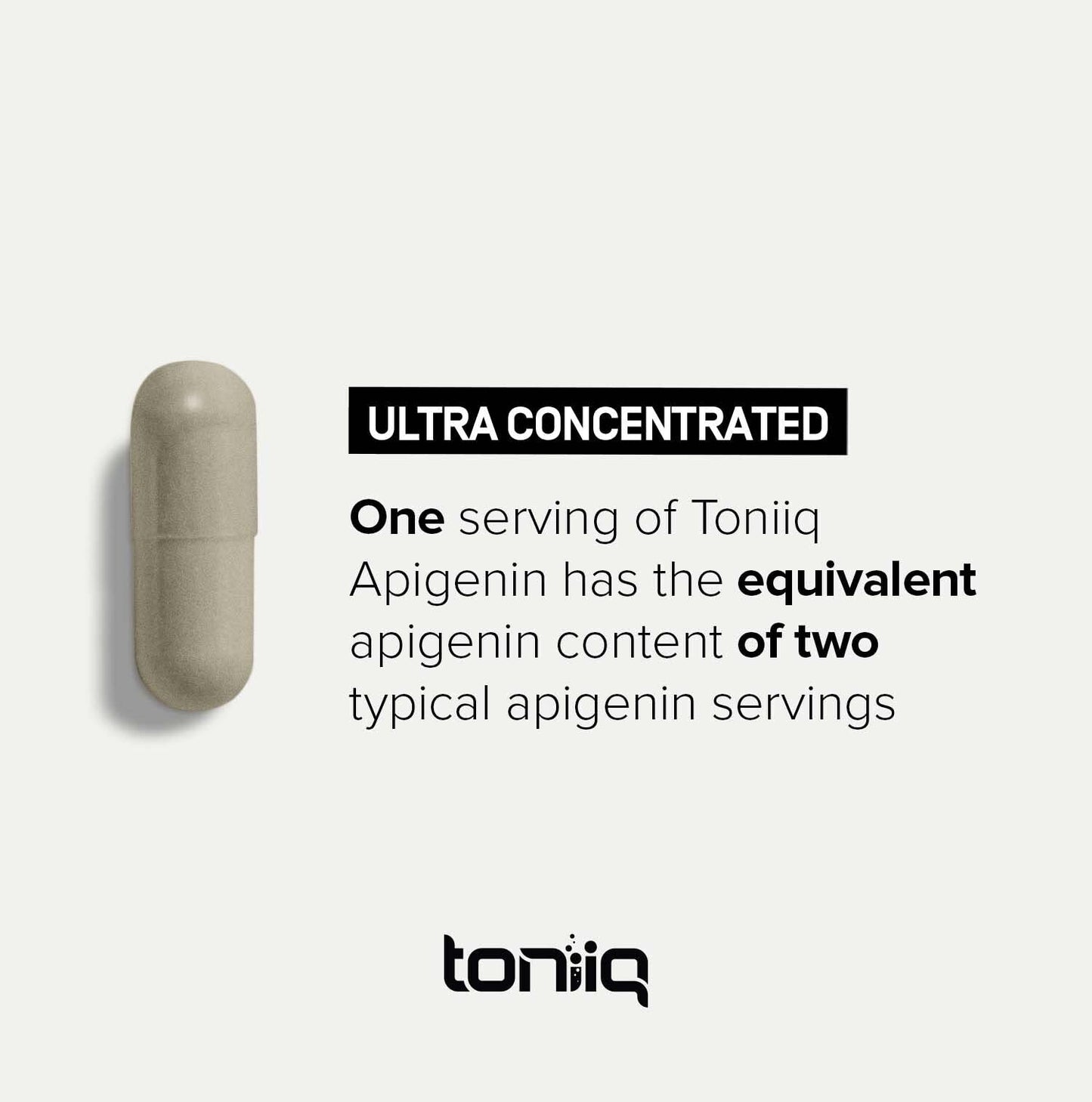 Toniiq Liposomal Apigenin 100mg Capsules, 180 Count