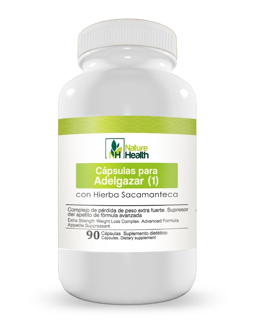 Nature Health Weight Loss Capsules with herbs, B1-B2 vitamins, protein and fiber, 90 capsules