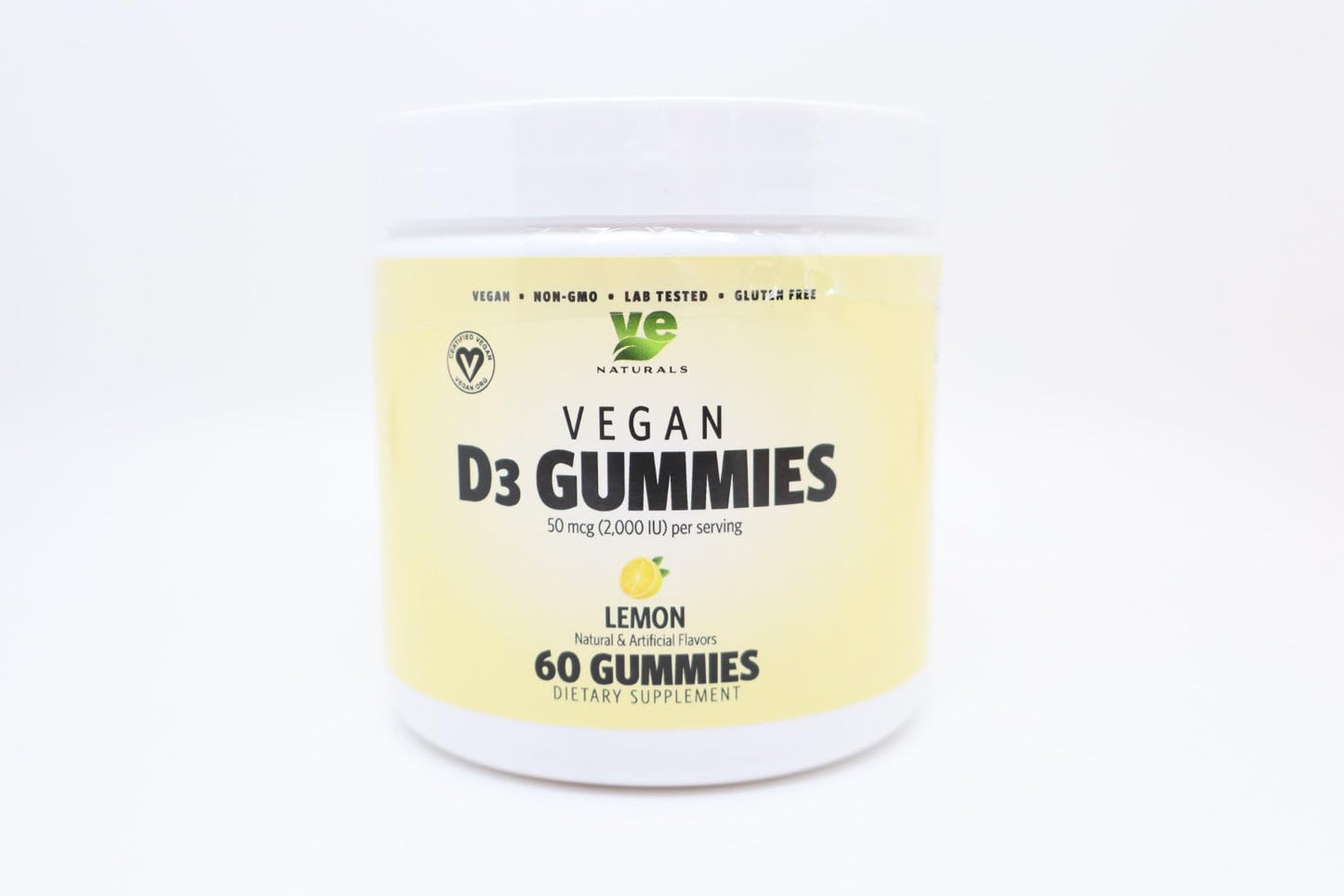 VE Imports Vitamin D3 Gummies 1000 IU per Gummy, 60 Gummies