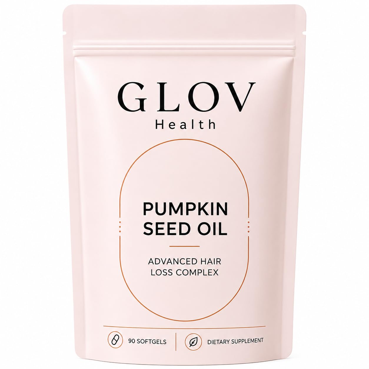 Grxy Studio Glov Health Pumpkin Seed Oil with Saw Palmetto Softgels, 90 Softgels