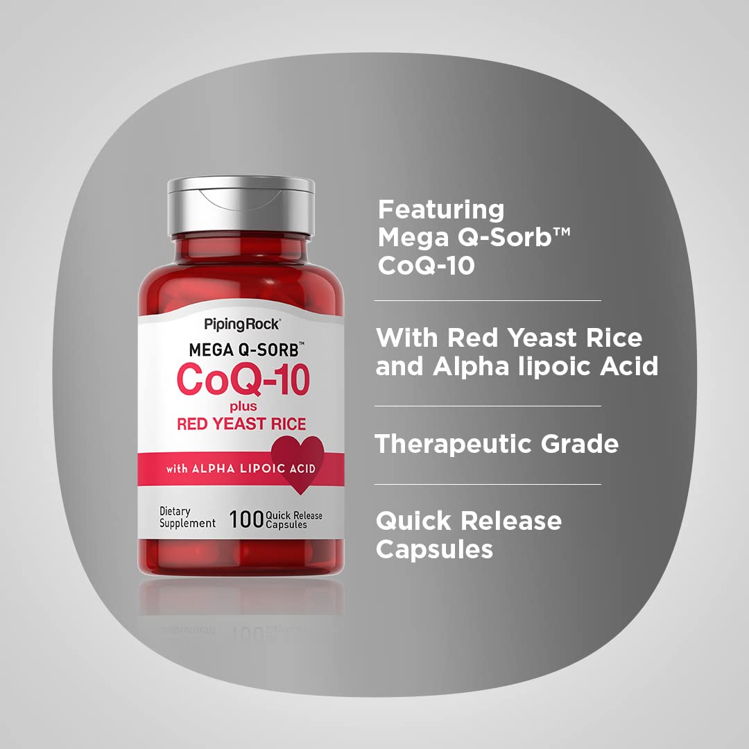 Piping Rock CoQ10 120mg Capsule, 100 Count