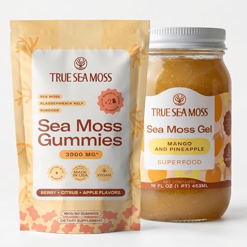 TrueSeaMoss Sea Moss Gummies & Gel Bundle